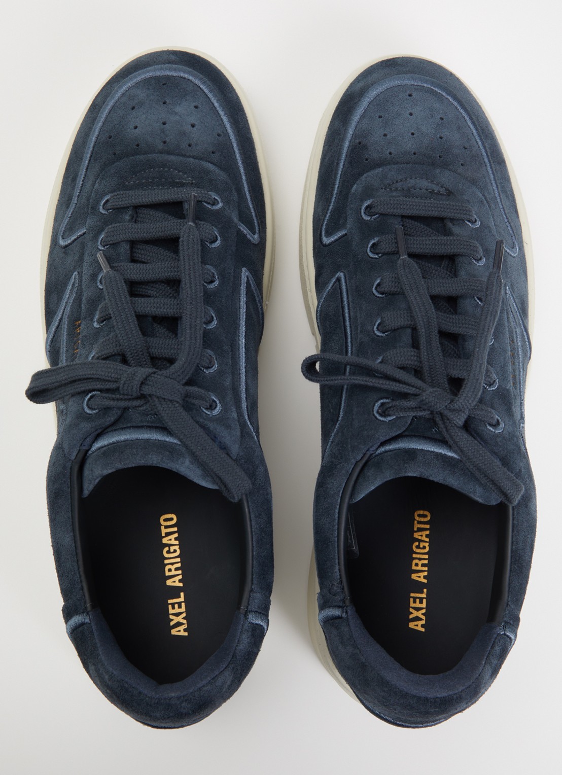 Axel Arigato Orbit Vintage sneaker van suède - detail 3 donkerblauw
