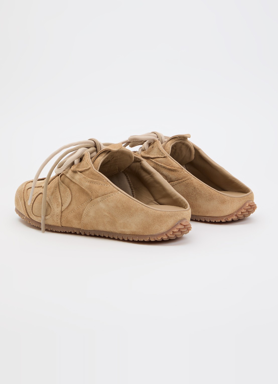 Axel Arigato Slow Mule sneakers van suède - achterkant 2 naturel