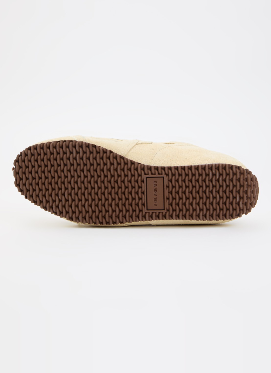 Axel Arigato Slow Mule sneakers van suède - detail 5 lichtgeel
