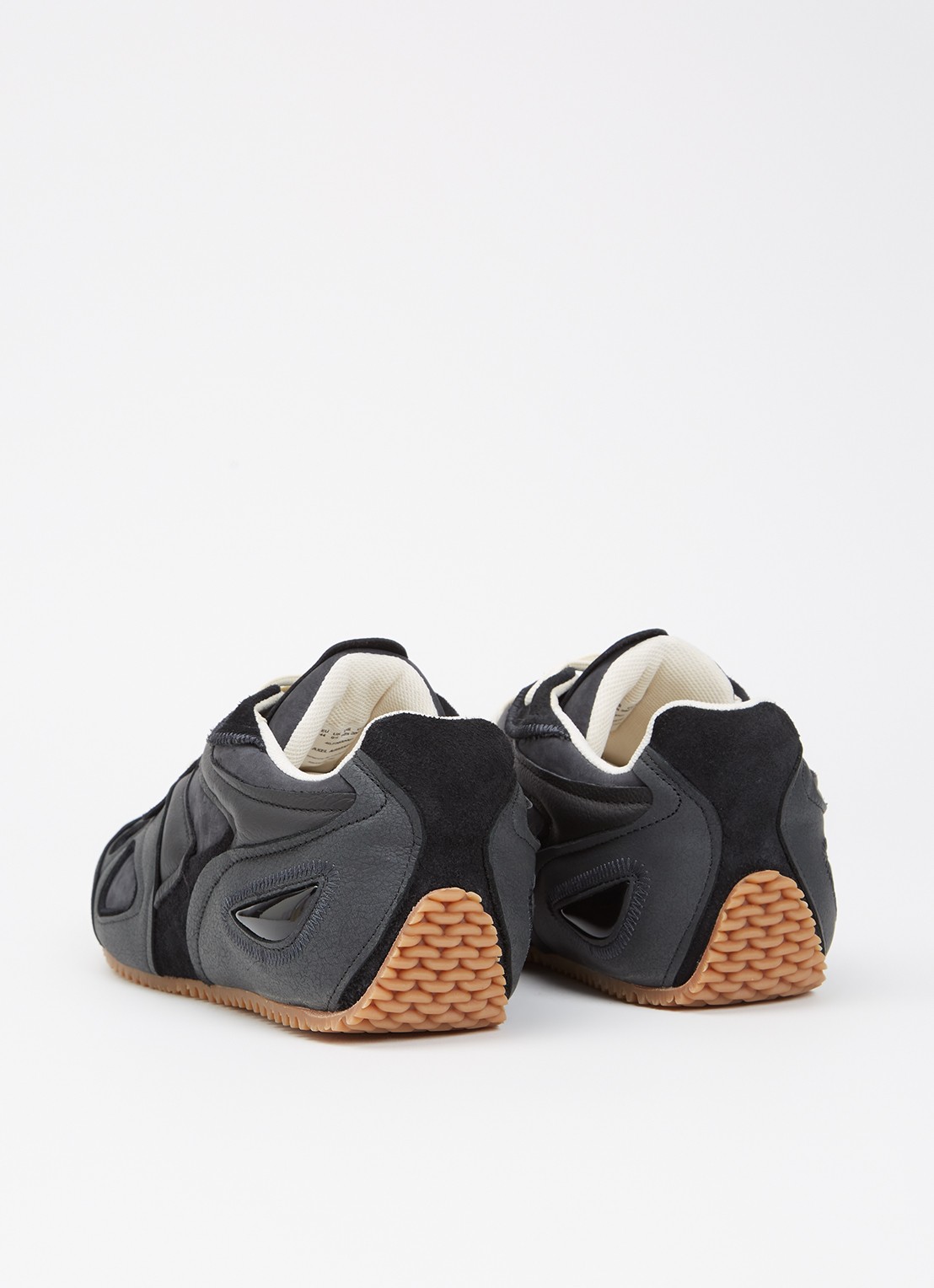 Axel Arigato Slow Runner sneaker met suède details - achterkant 3 zwart
