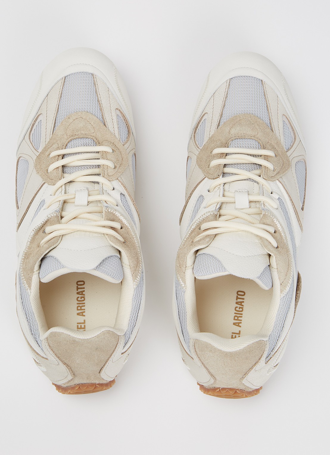 Axel Arigato Slow Runner sneaker met suède details - detail 5 gebroken wit