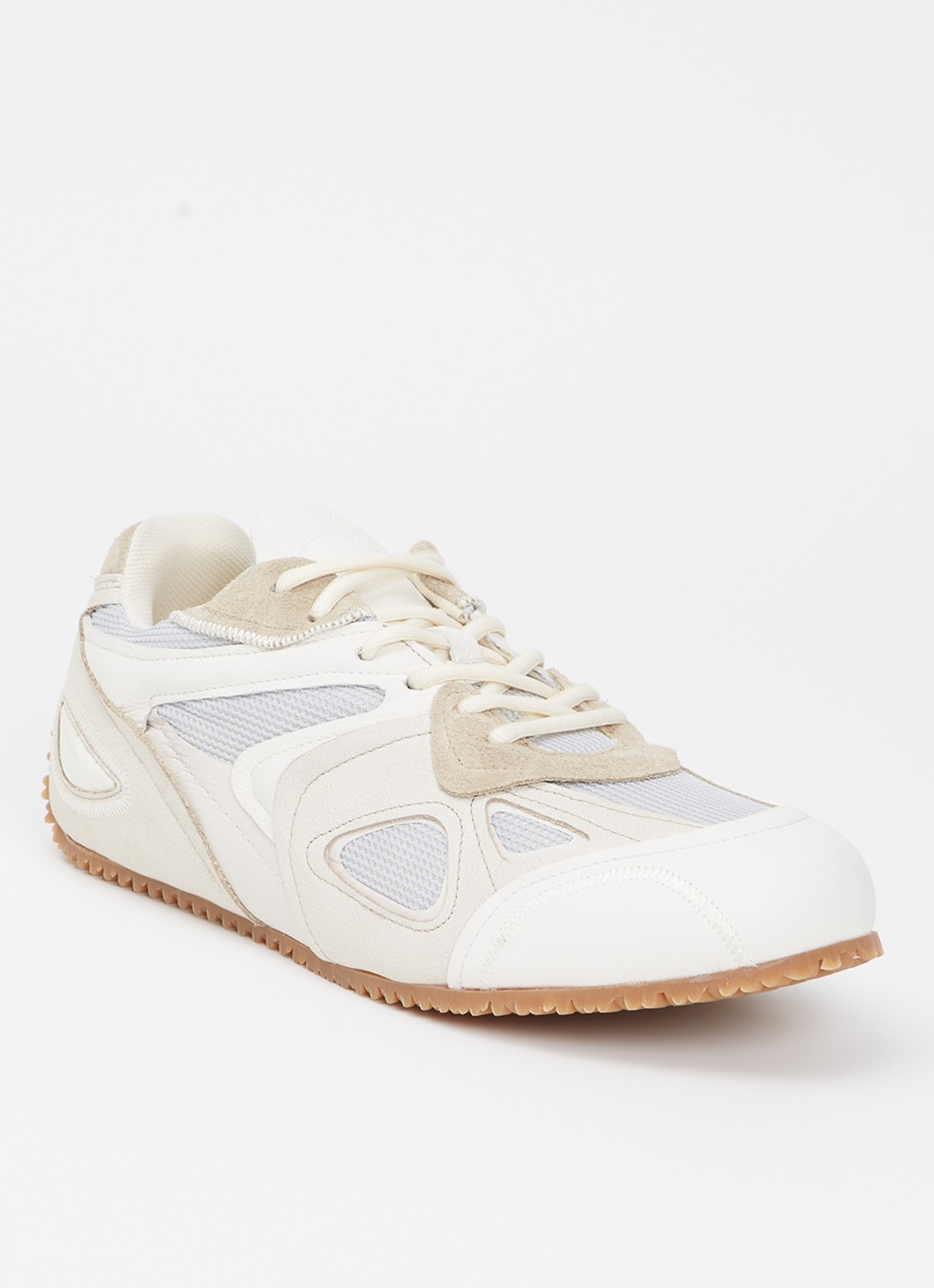 Axel Arigato Slow Runner sneaker met suède details - voorkant gebroken wit