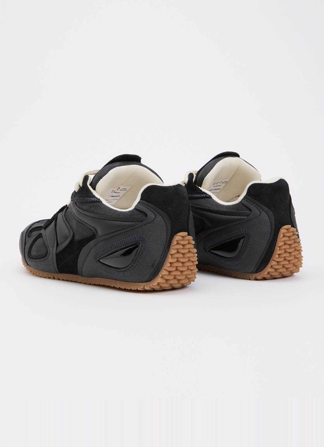 Axel Arigato Slow runner sneaker van leer met details van suède en nubuck - achterkant 2 zwart