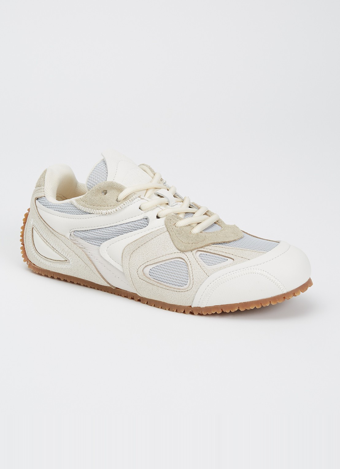 Axel Arigato Slow runner sneaker van leer met details van suède en nubuck - voorkant 2 gebroken wit
