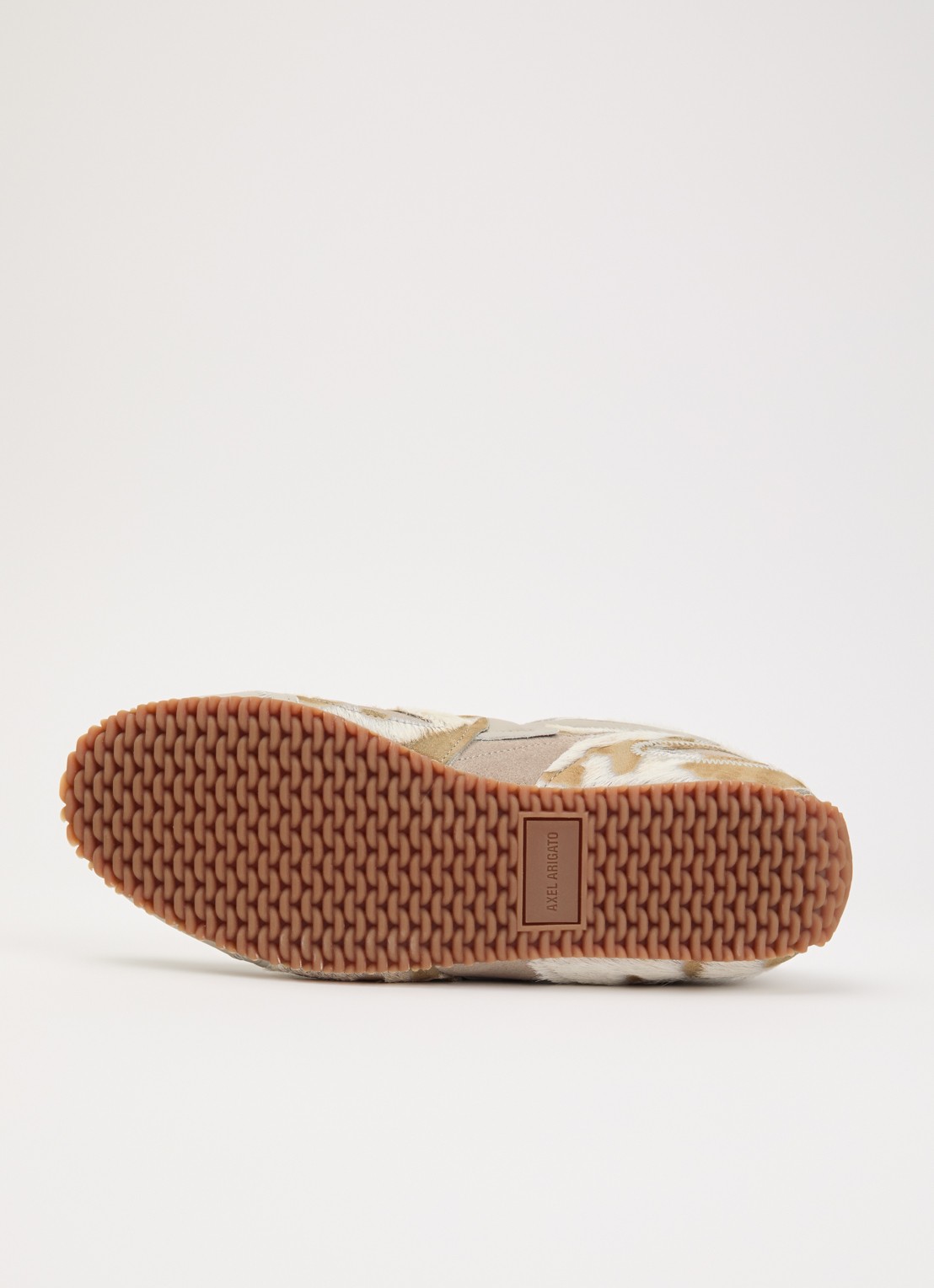 Axel Arigato Slow Runner sneaker van suède met details van leer en ponyhair - detail 3 beige