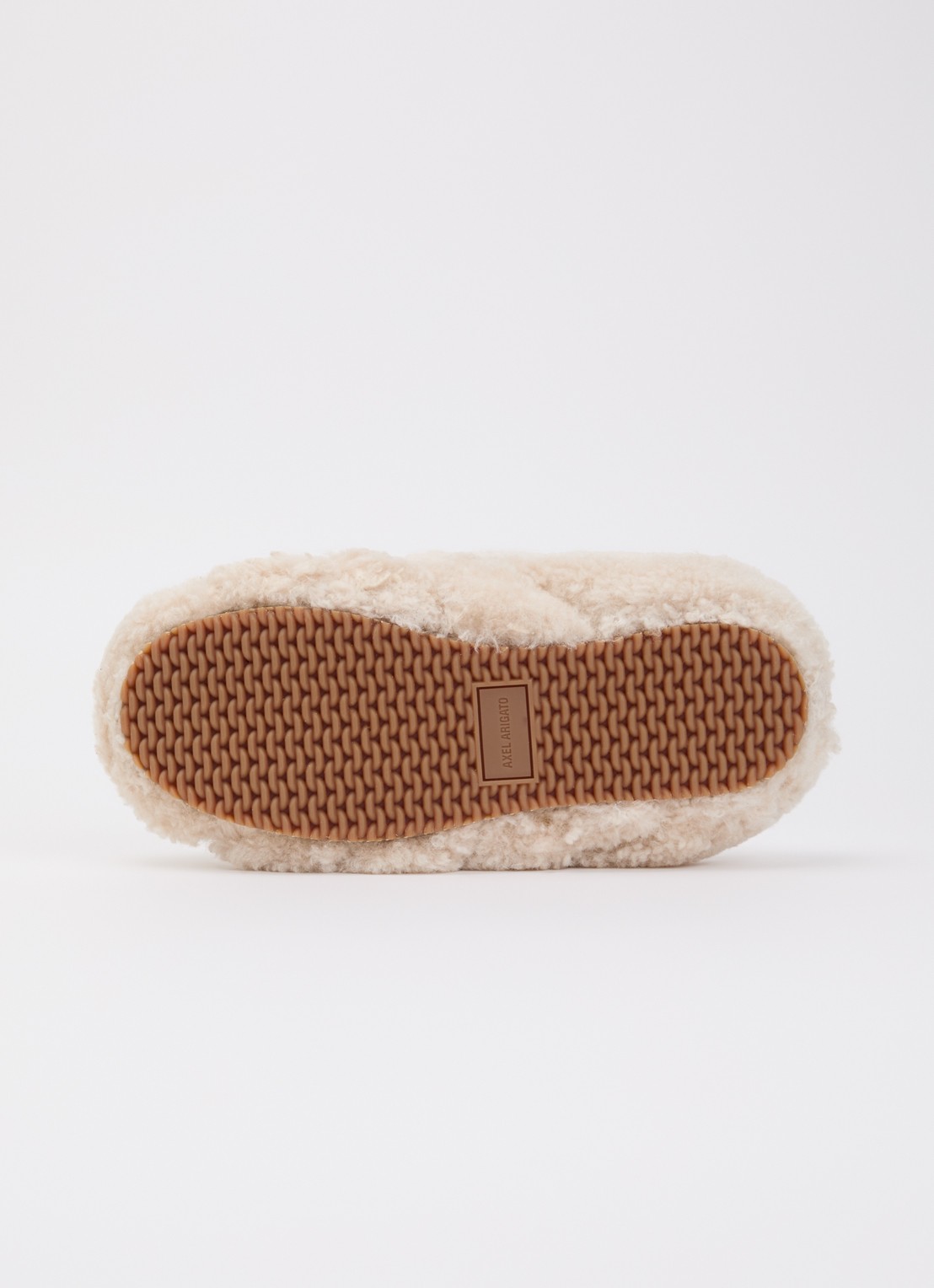 Axel Arigato Snail Shearling muiltje van teddy - detail 5 lichtbruin