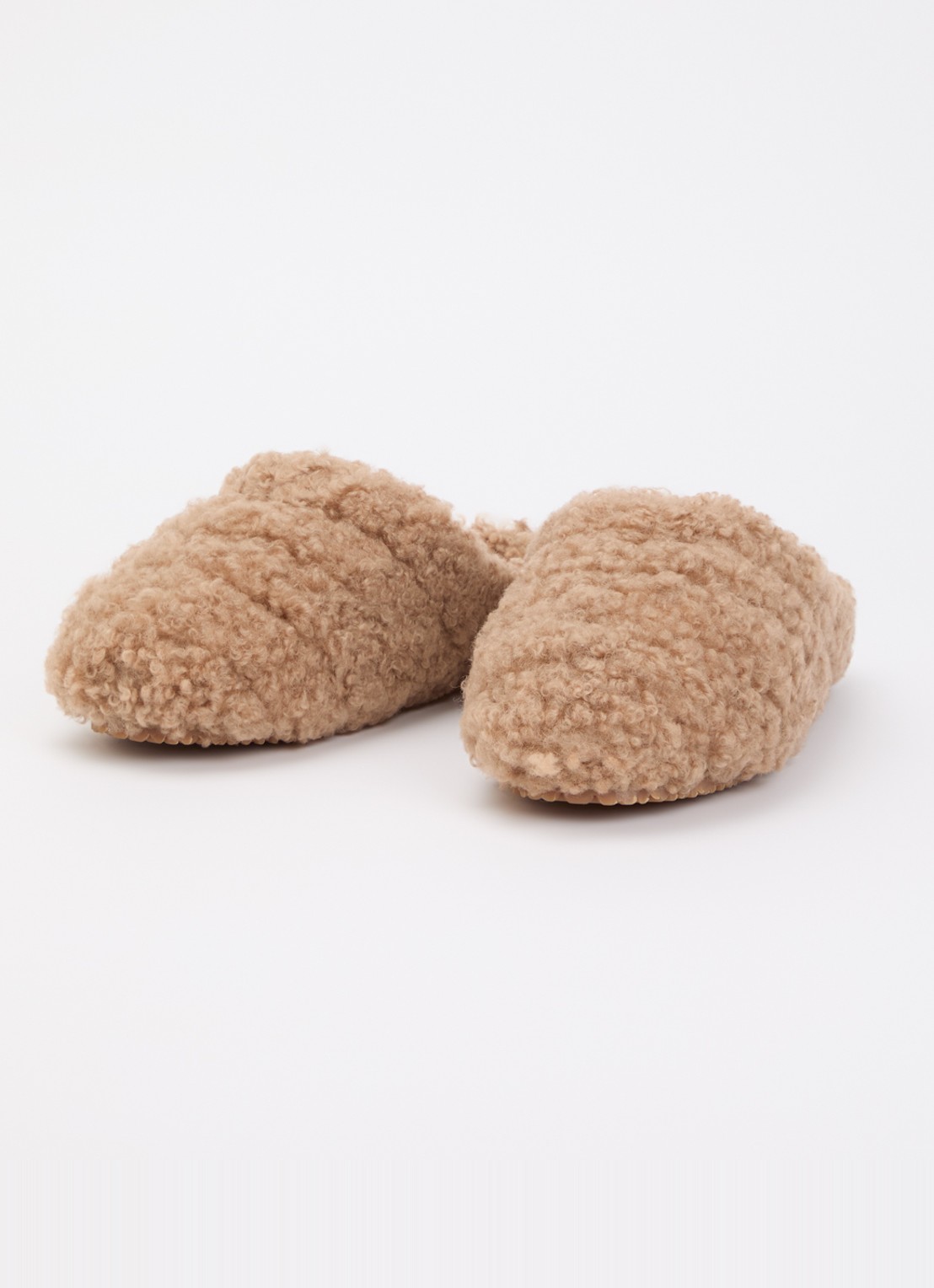 Axel Arigato Snail Shearling muiltje van teddy - detail 3 gebroken wit