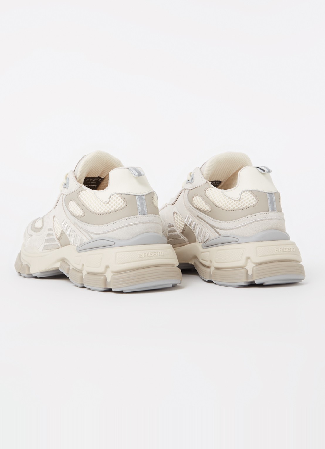 Axel Arigato Sphere Runner sneaker van leer met suède details - achterkant beige