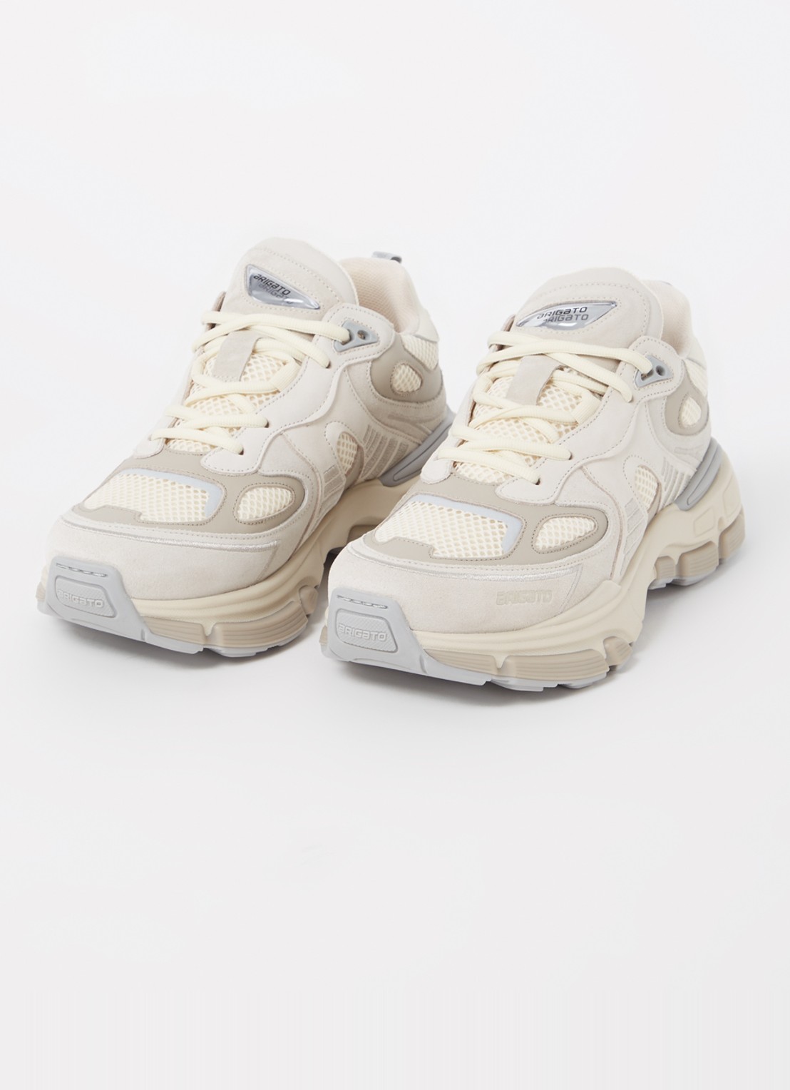 Axel Arigato Sphere Runner sneaker van leer met suède details - detail 4 beige