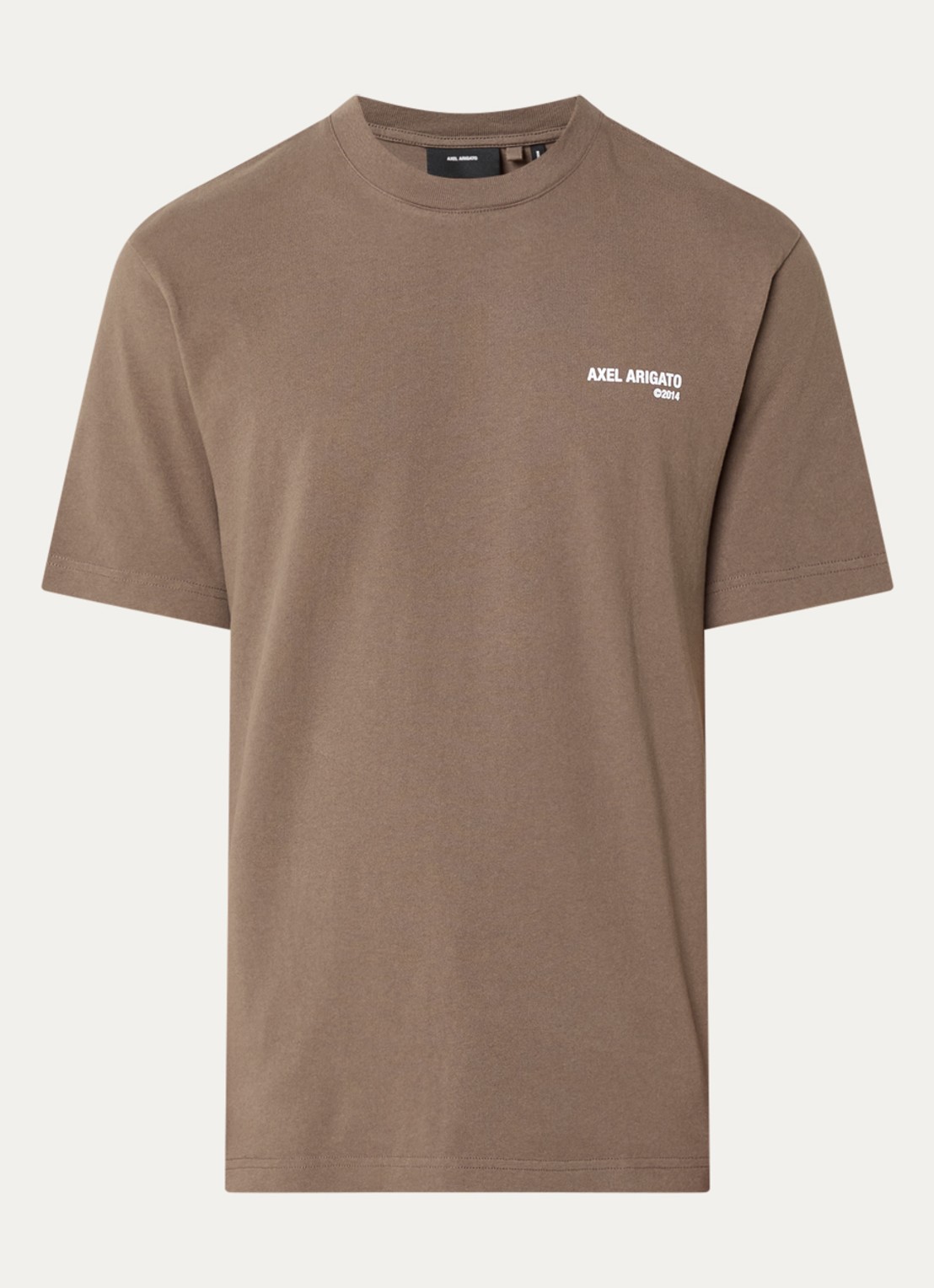 Axel Arigato T-shirt met logo - voorkant 2 bruin