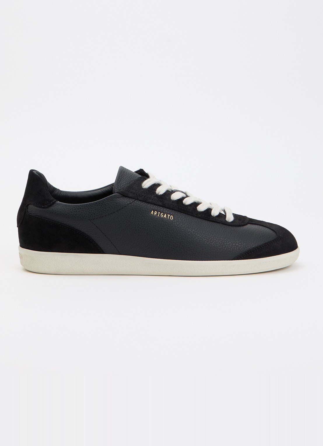 Axel Arigato Zane sneaker van leer met details van suède  - voorkant 4 zwart
