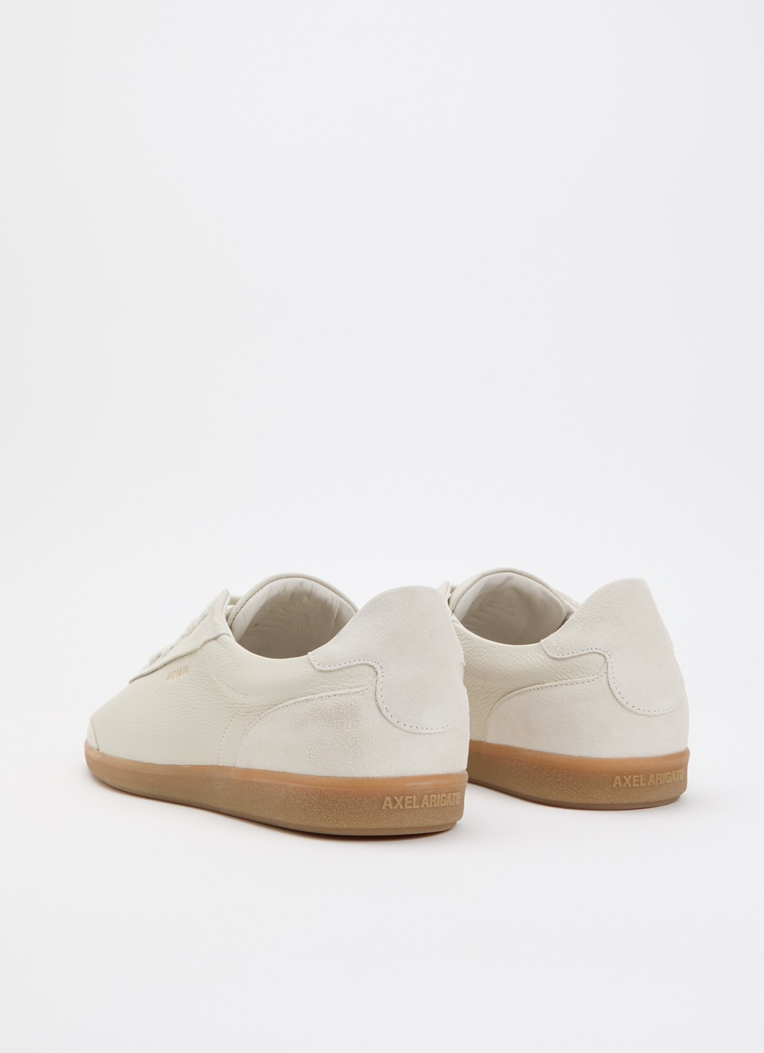 Axel Arigato Zane sneaker van leer met details van suède  - achterkant 4 gebroken wit