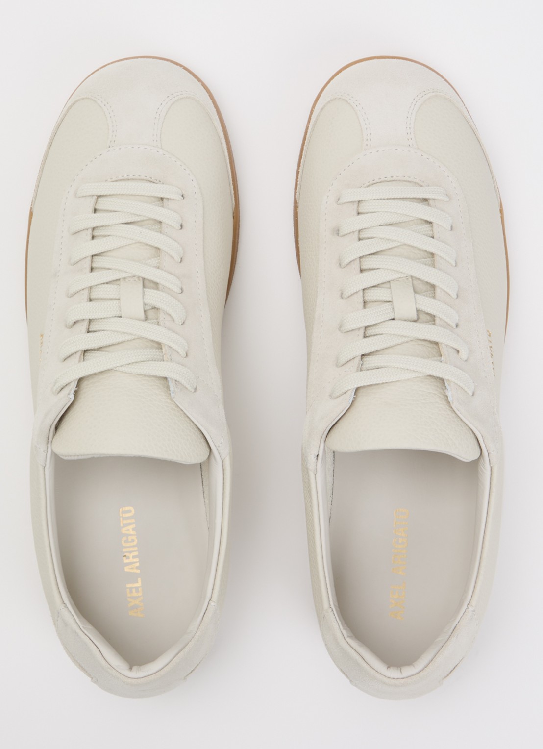 Axel Arigato Zane sneaker van leer met details van suède  - detail 2 gebroken wit