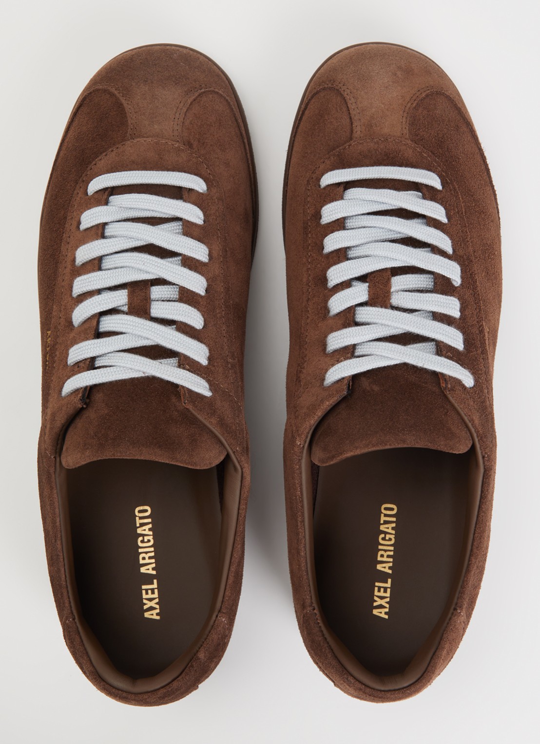 Axel Arigato Zane sneaker van leer met suède details - detail 2 donkerbruin