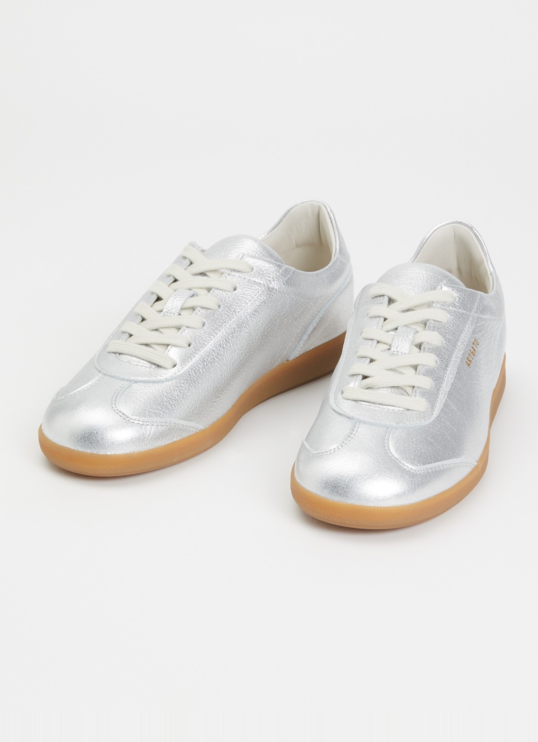 Axel Arigato Zane sneaker van leer - detail zilver