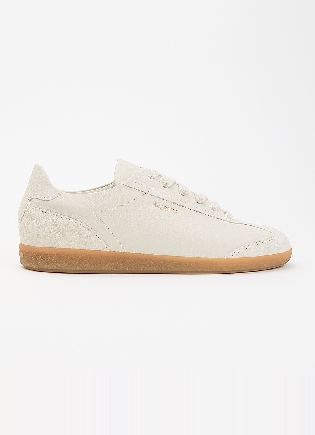 Axel Arigato Zane sneaker van suède - voorkant gebroken wit