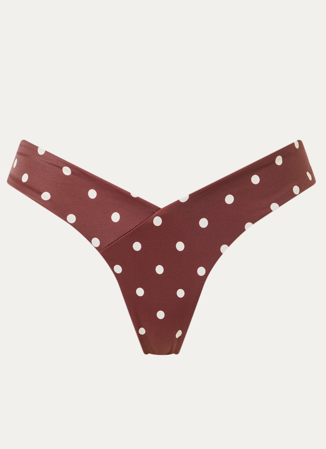 Aya Label The Aphrodite tanga bikinislip - voorkant 2 hazelnootbruin