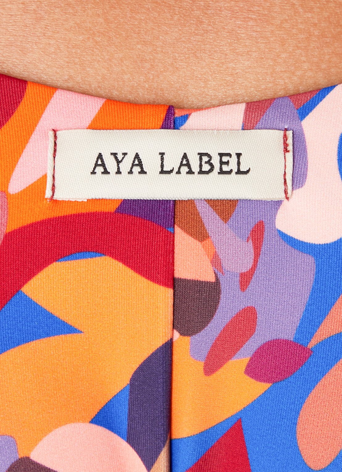 Aya Label The Aphrodite tanga bikinislip - detail 2 oranjerood