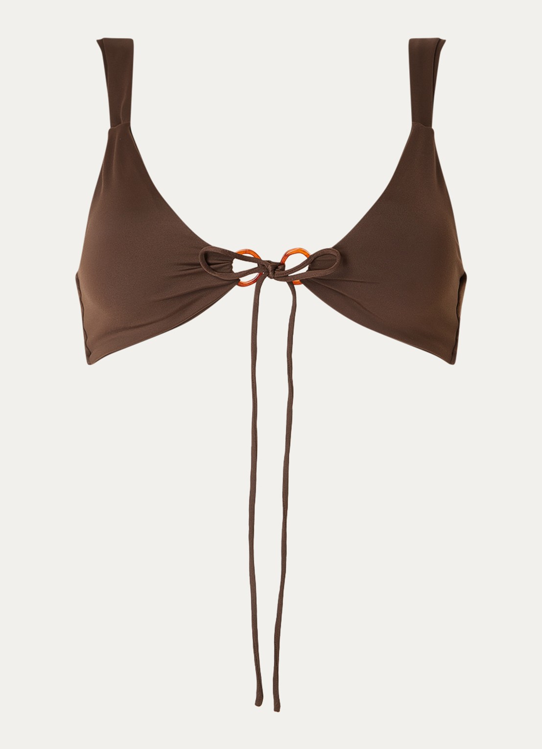 Aya Label The Athena bikinitop met uitneembare vulling - voorkant 4 donkerbruin