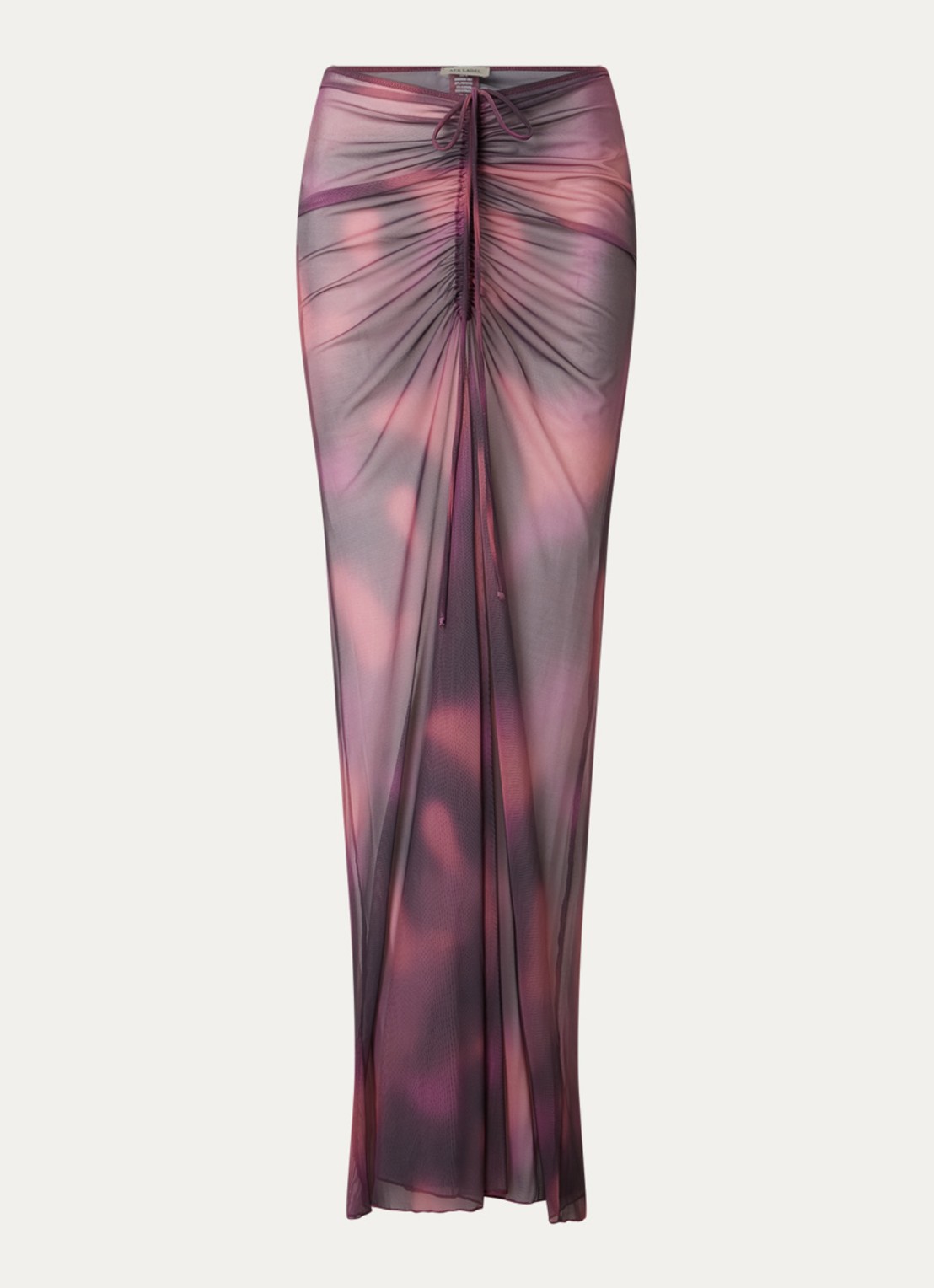 Aya Label The Athena maxi strandrok van mesh - voorkant 3 paars