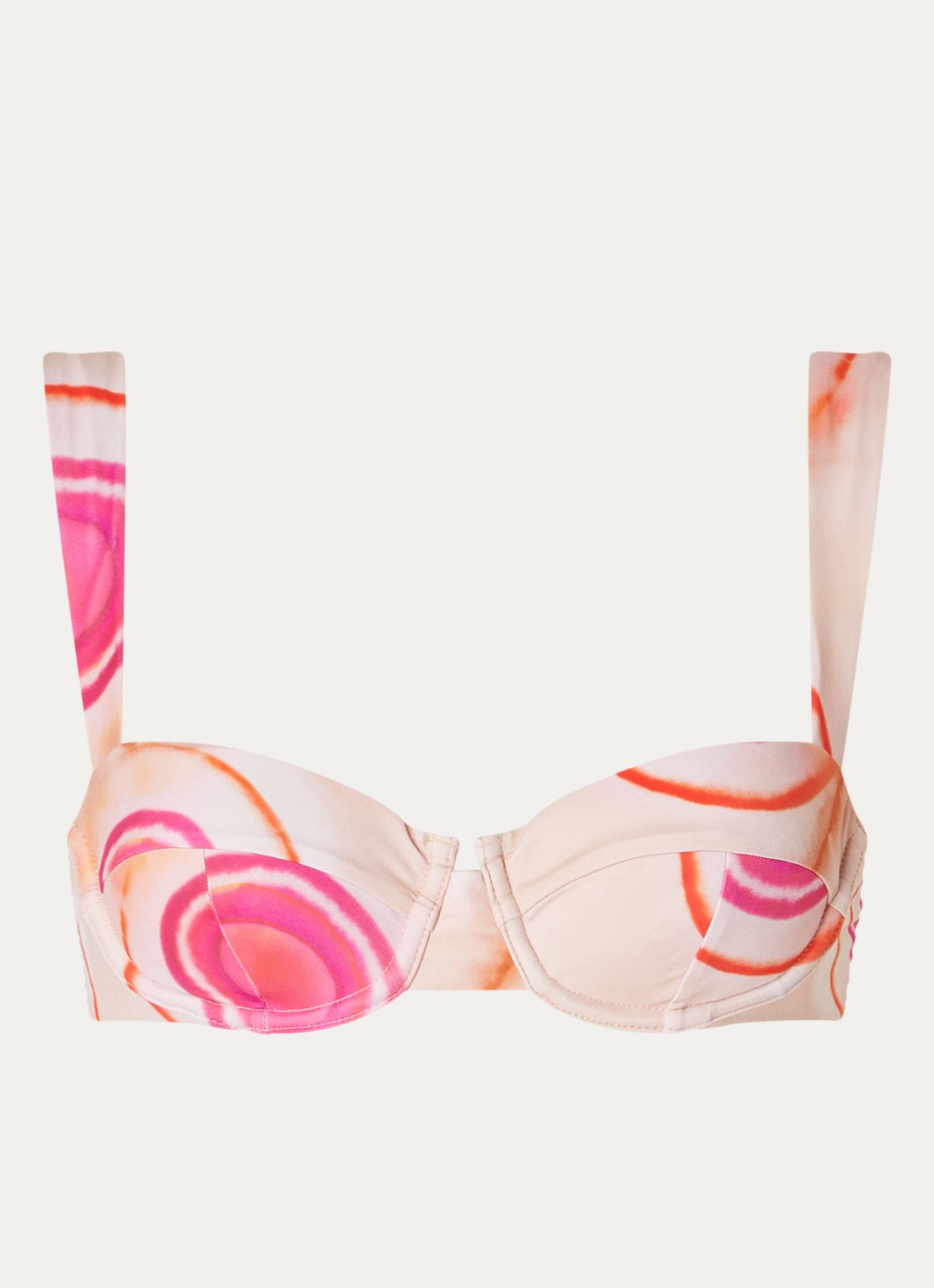 Aya Label The Clio balconette bikinitop met beugel en uitneembare vulling - voorkant roze