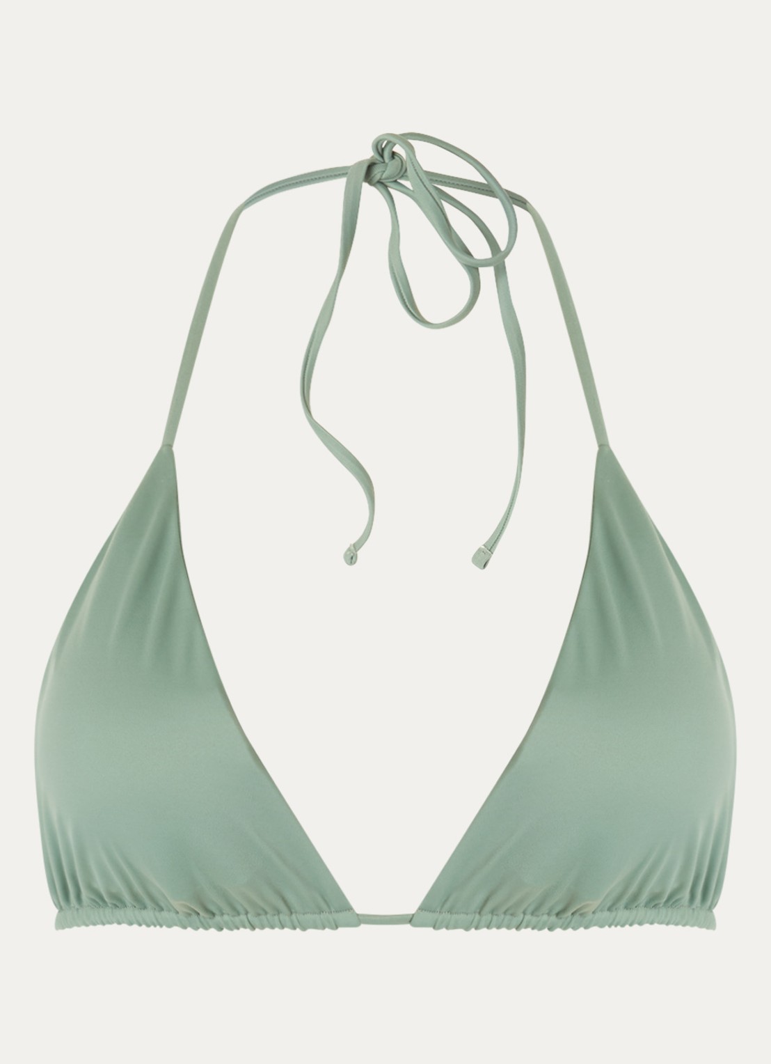 Aya Label The Iris triangel bikinitop met uitneembare vulling - voorkant 3 olijfgroen