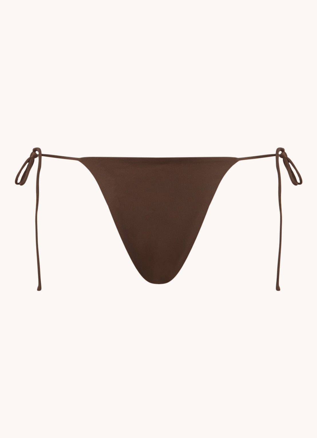 Aya Label The Selene bikinislip met geknoopt detail - voorkant 4 donkerbruin