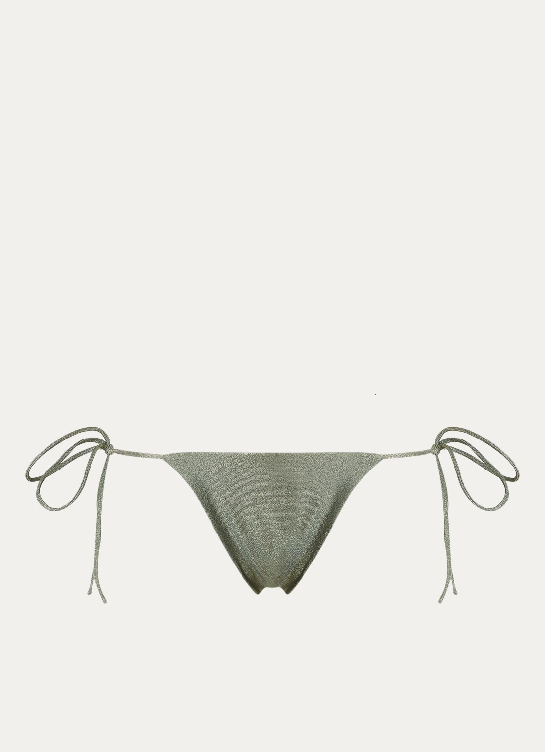 Aya Label The Selene bikinislip met geknoopt detail - voorkant groen