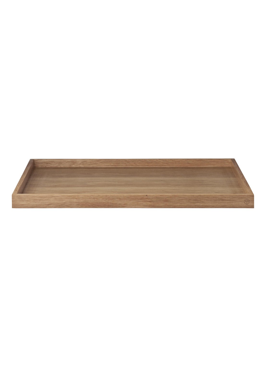 AYTM Wooden tray dienblad large  - voorkant bruin