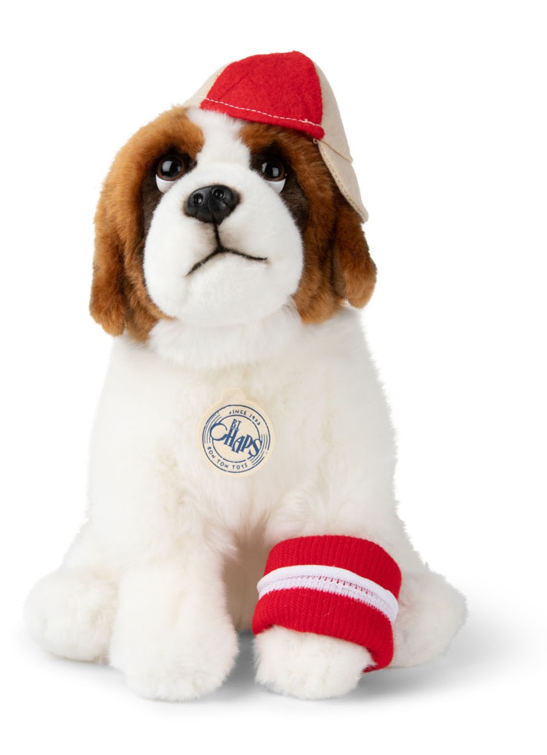 B.T. Chaps Herman ST. Bernard knuffel 32 cm - voorkant 2 bruin