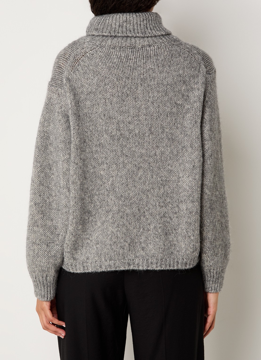 ba&sh Alovie trui in alpaca wolblend - achterkant 5 grijs
