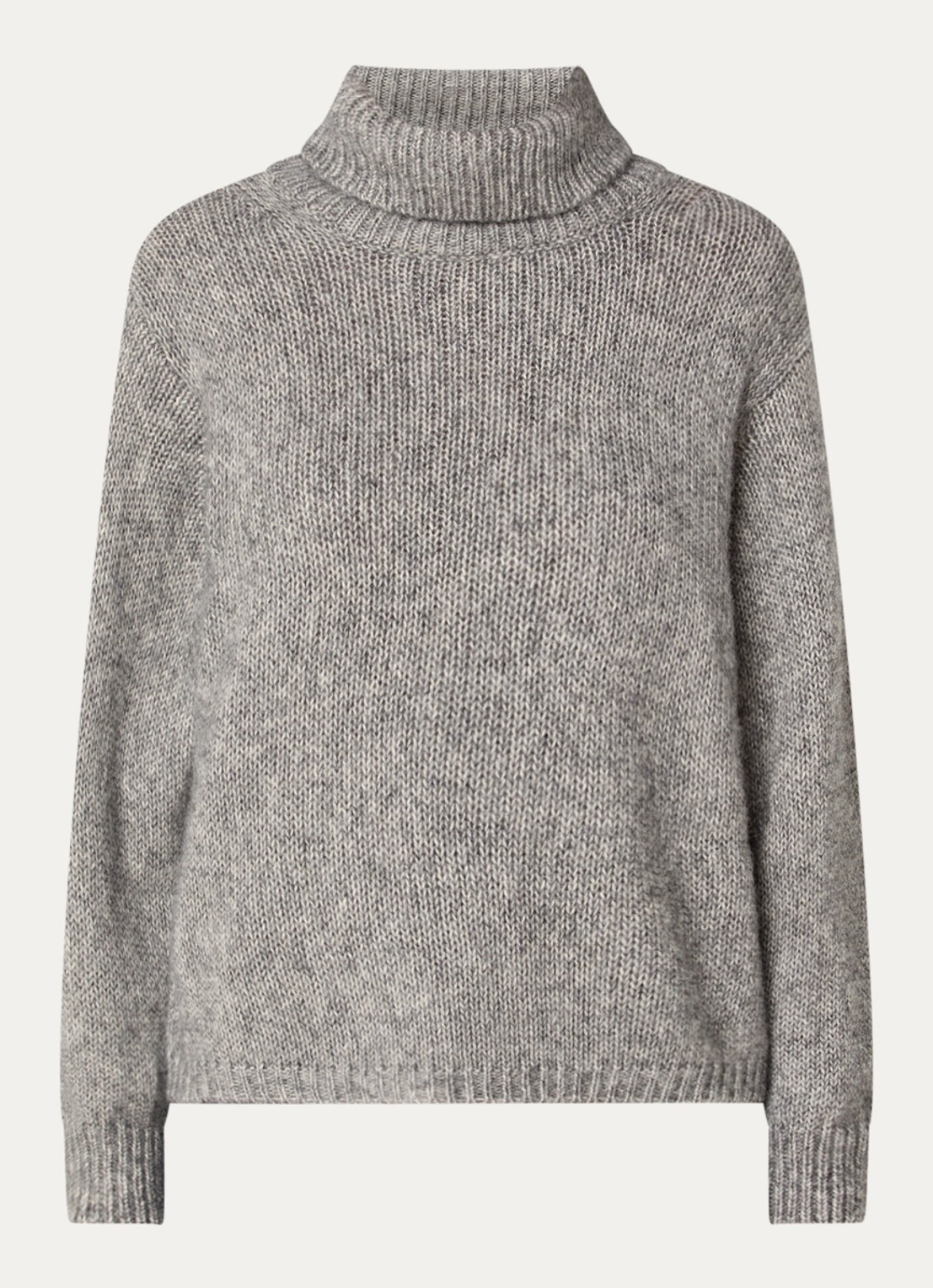 ba&sh Alovie trui in alpaca wolblend - voorkant 3 grijs
