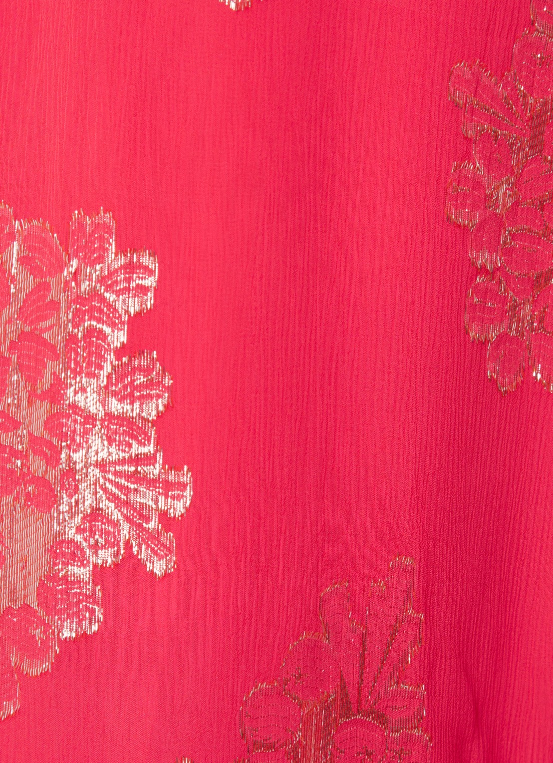 ba&sh Anita mini tuniekjurk met lurex - detail 2 cranberryrood