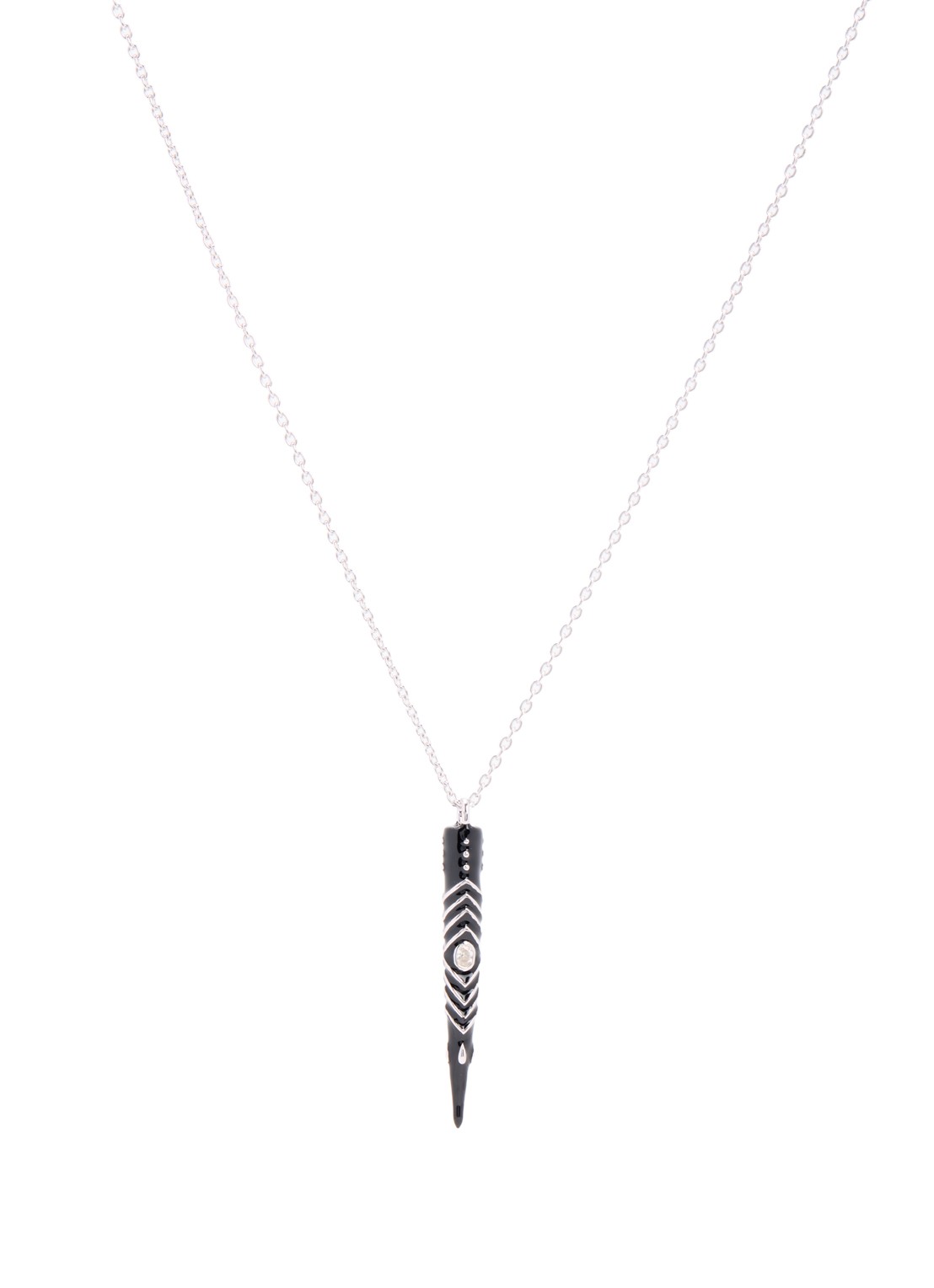 ba&sh Anna ketting - voorkant 3 zilver