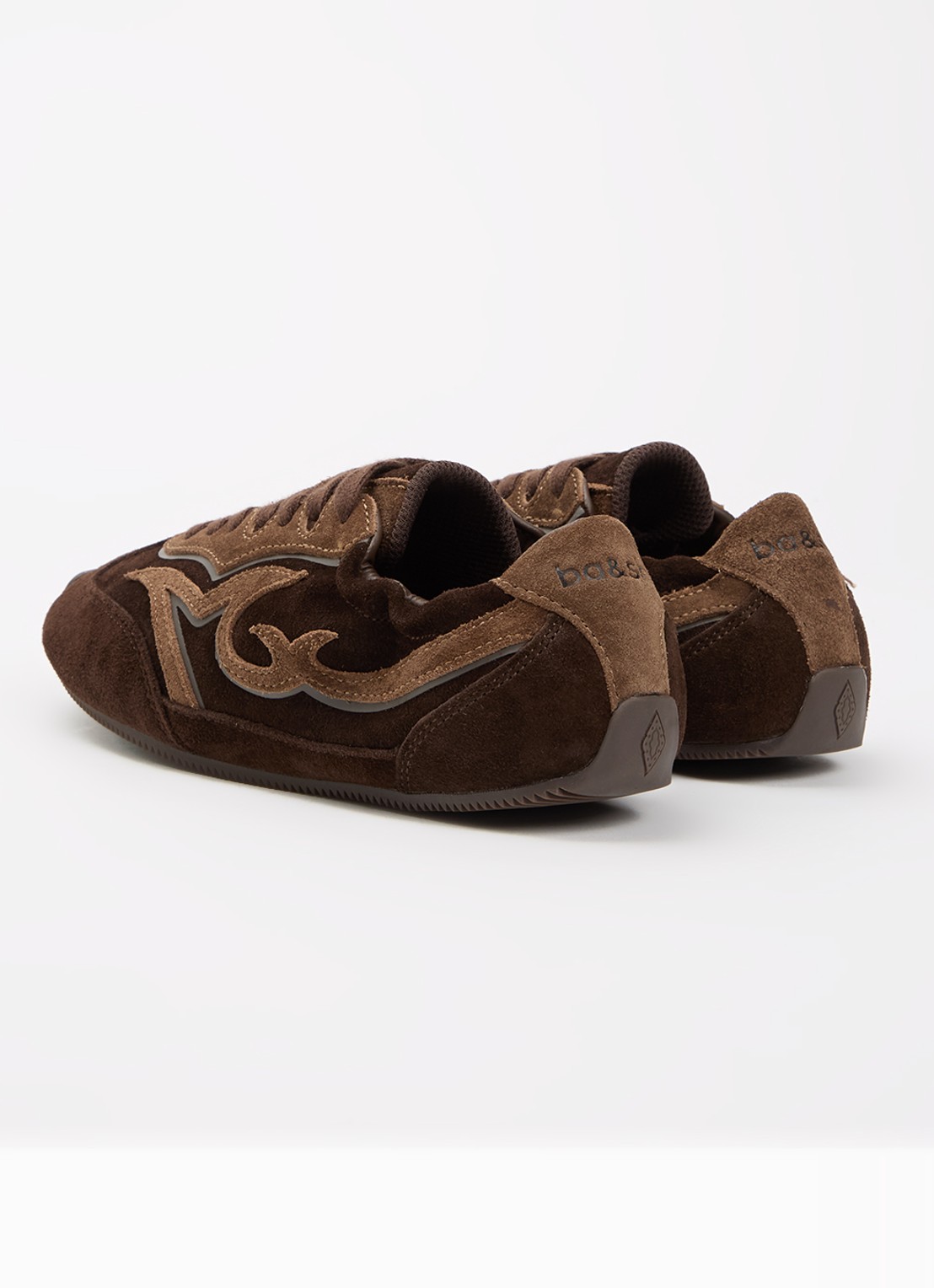 ba&sh Baskets Celleste sneaker van suède - achterkant 5 bruin