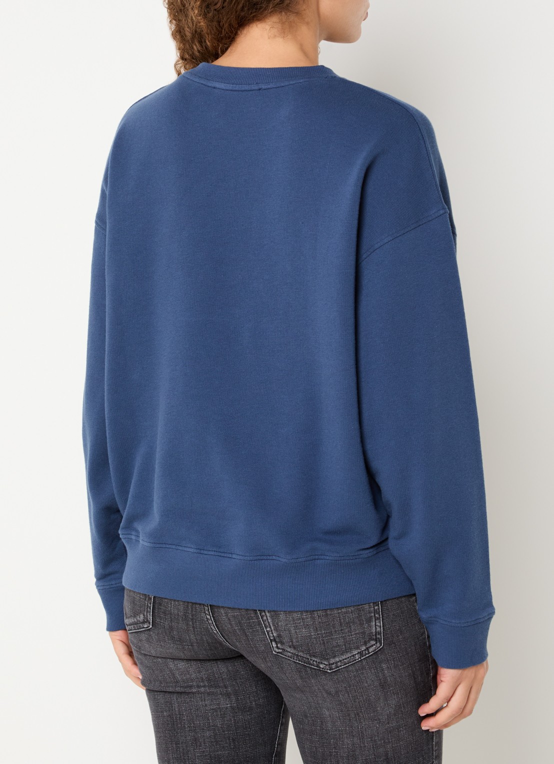 ba&sh Benjamin sweater met logoprint - achterkant 2 indigo