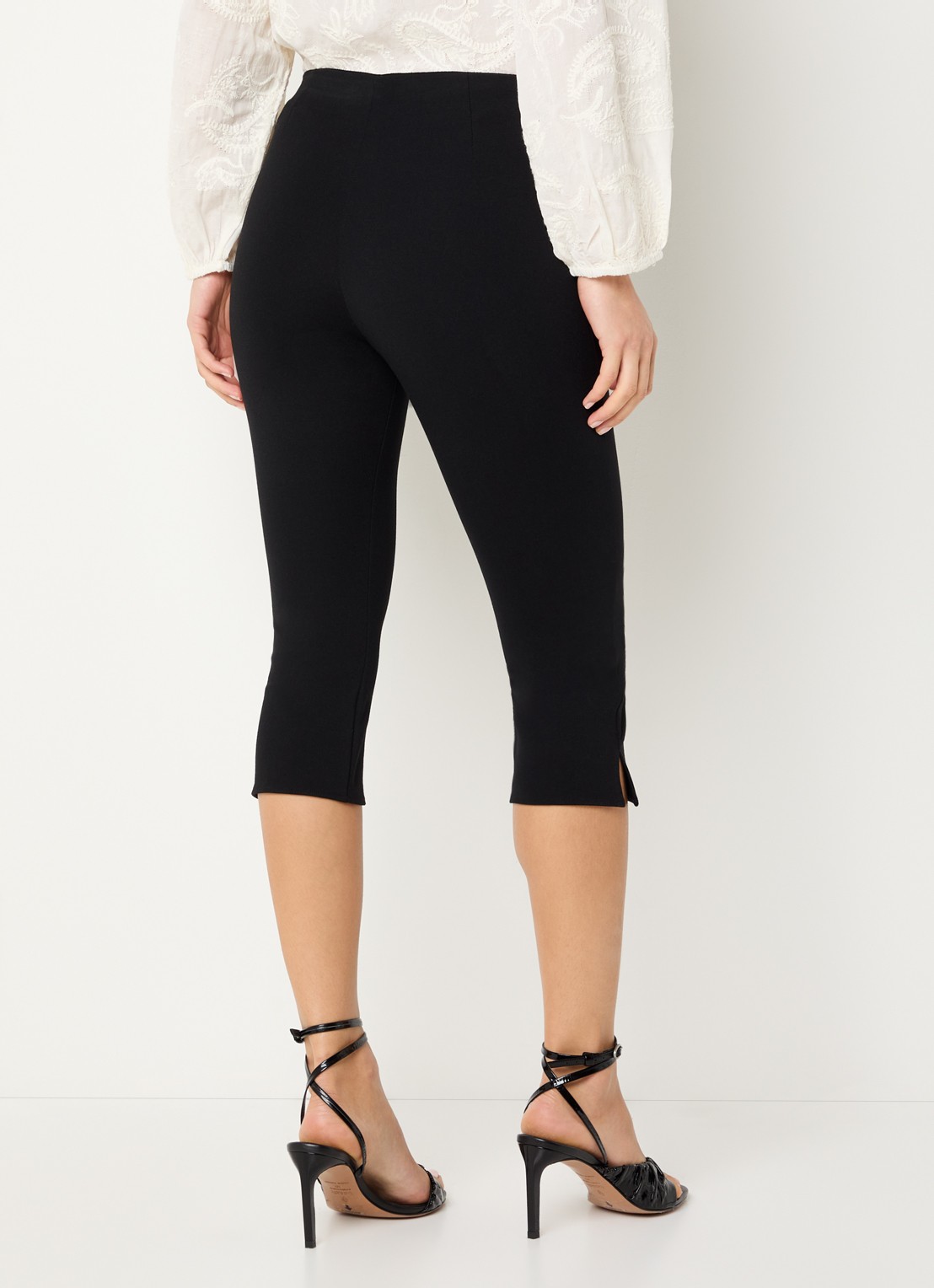 ba&sh Capria high waist legging met split - achterkant zwart