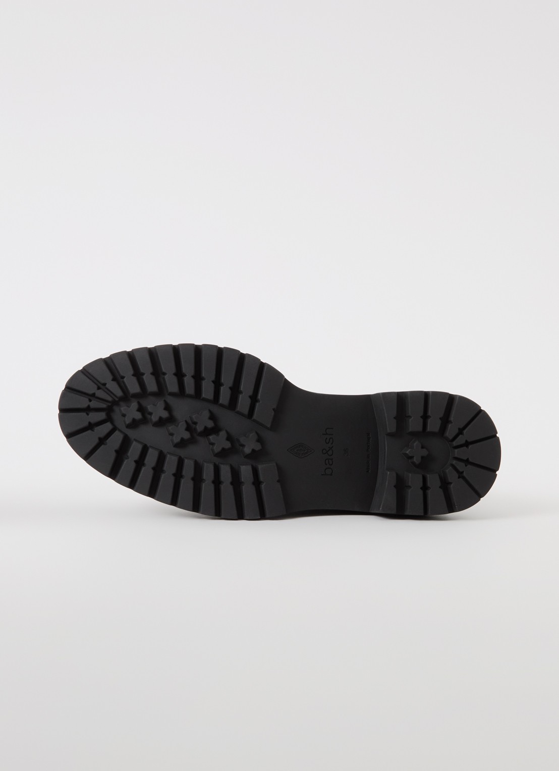 ba&sh Carl biker boot van leer - detail 2 zwart