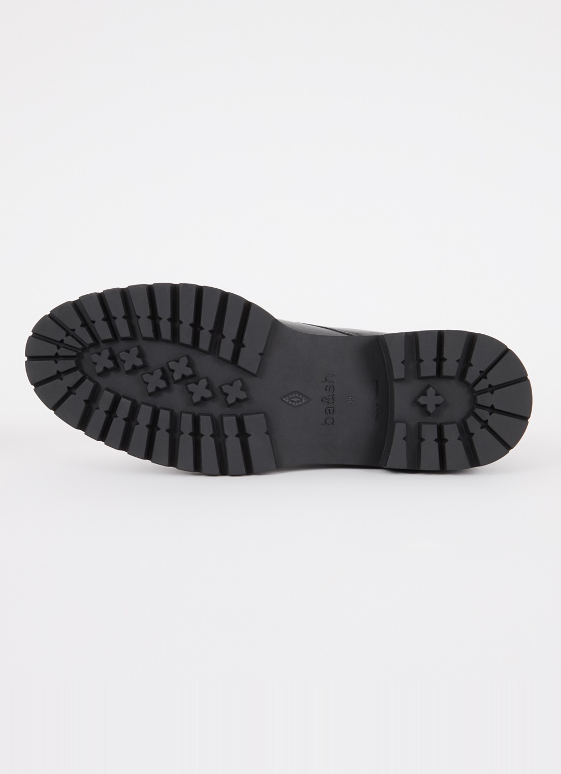 ba&sh Carl biker boot van leer - detail 4 zwart
