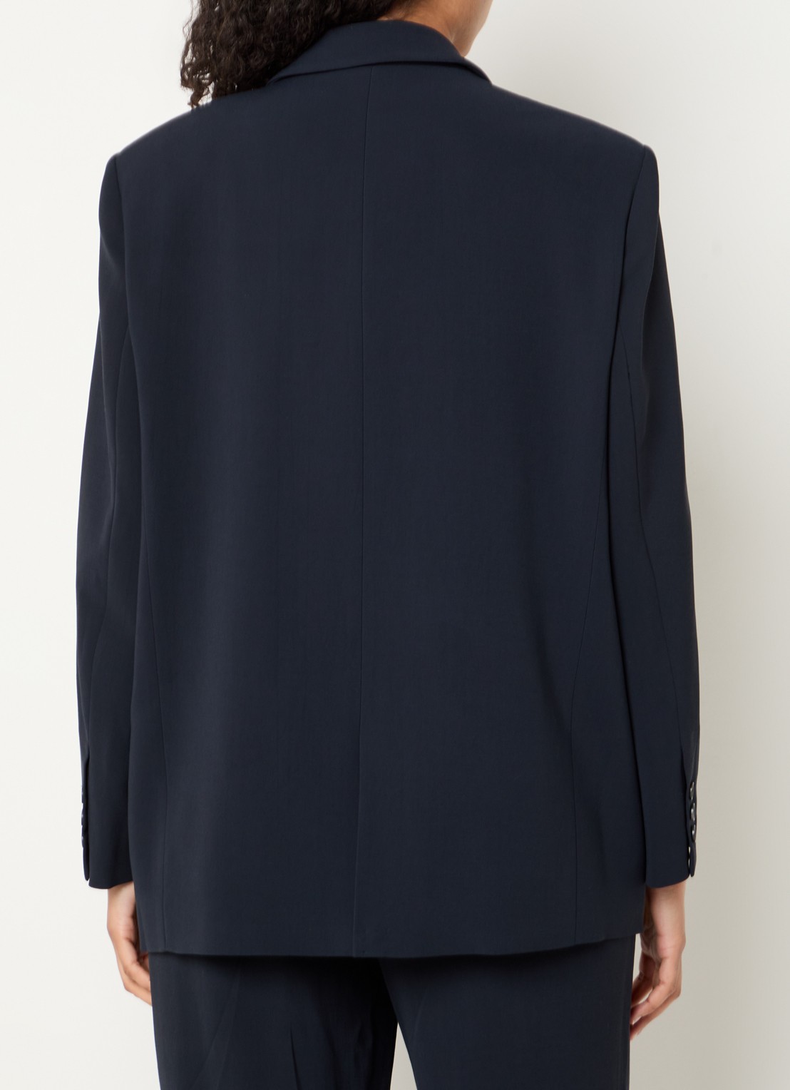 ba&sh Cetty blazer met klepzakken - achterkant donkerblauw