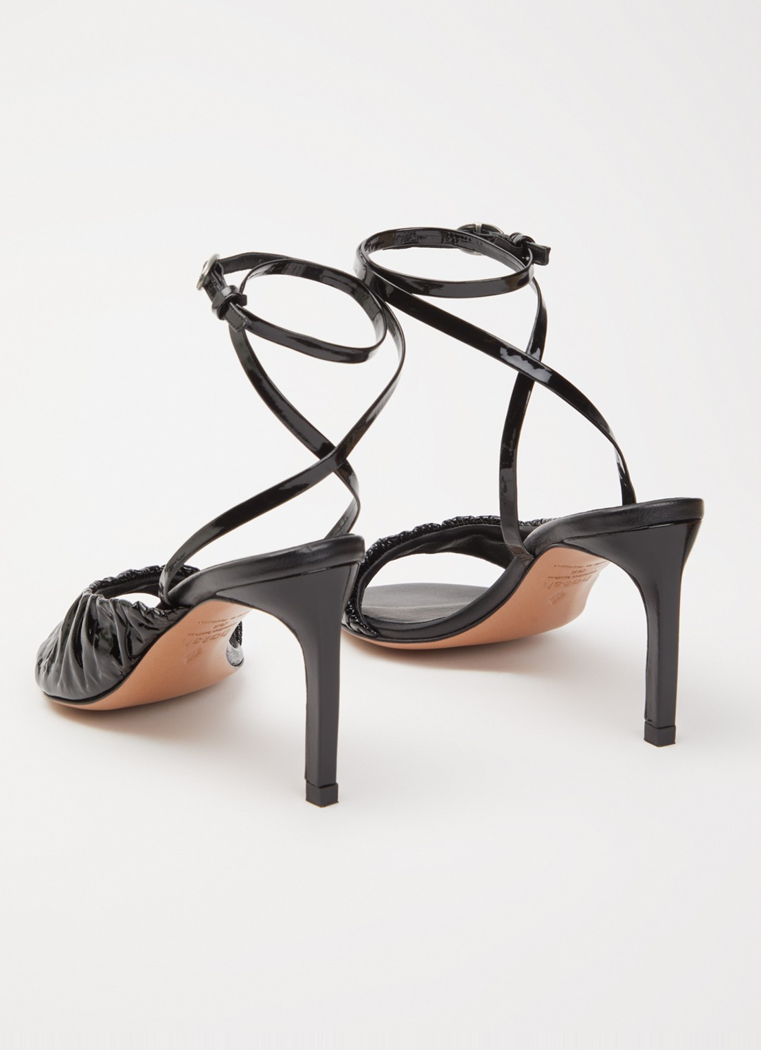 ba&sh Colette sandalette van lamsleer - achterkant 4 zwart