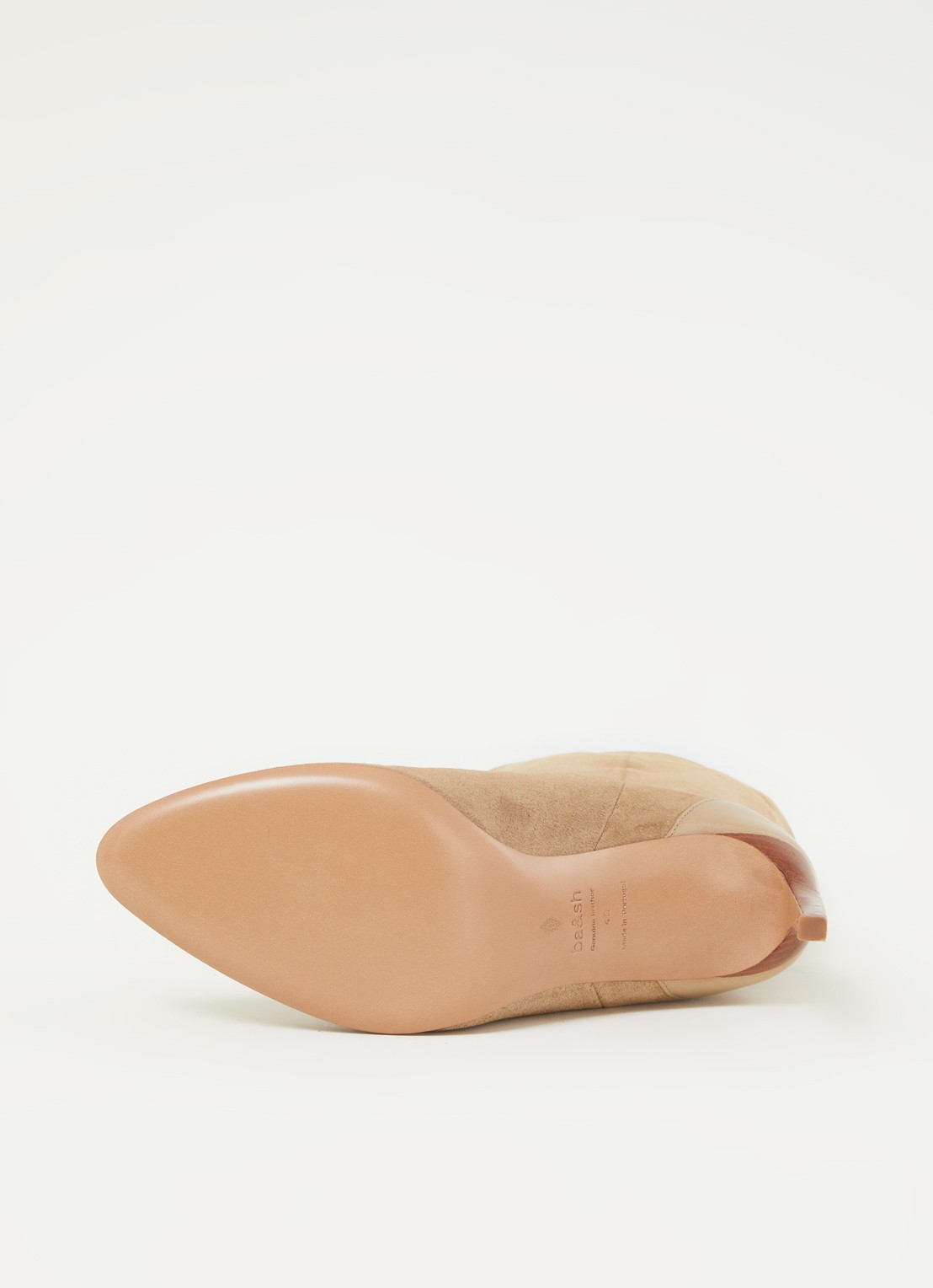 Ba&sh Copellia laars van suède - detail 4 beige