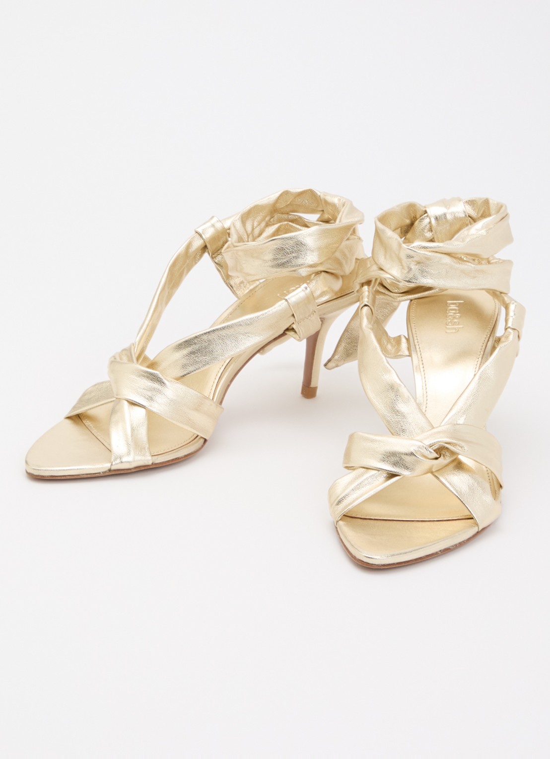 ba&sh Covilla sandalette - detail 3 goud