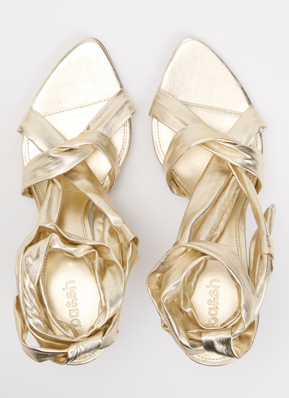 ba&sh Covilla sandalette - detail 4 goud