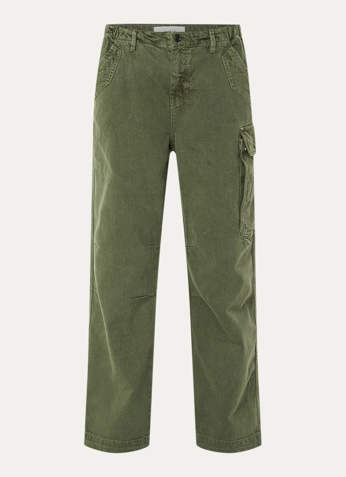 ba&sh Fino high waist tapered jeans met gekleurde wassing - voorkant 2 khaki