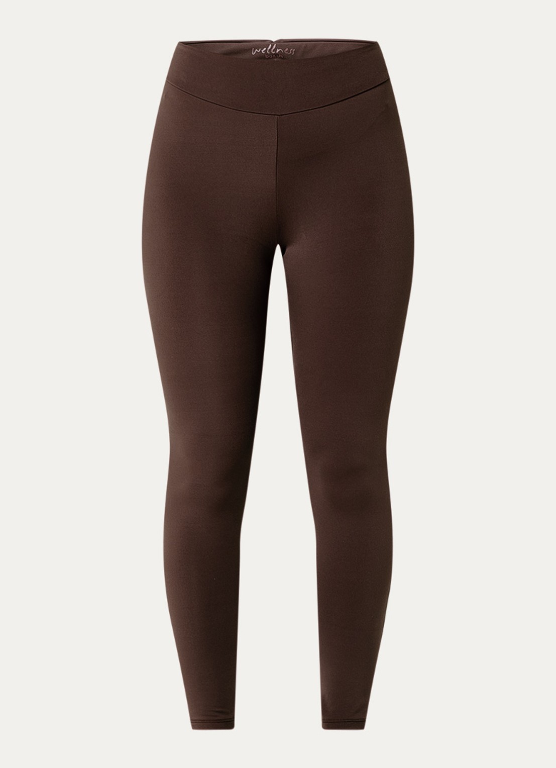 ba&sh Gabou high waist trainingslegging met logo - voorkant 2 bruin