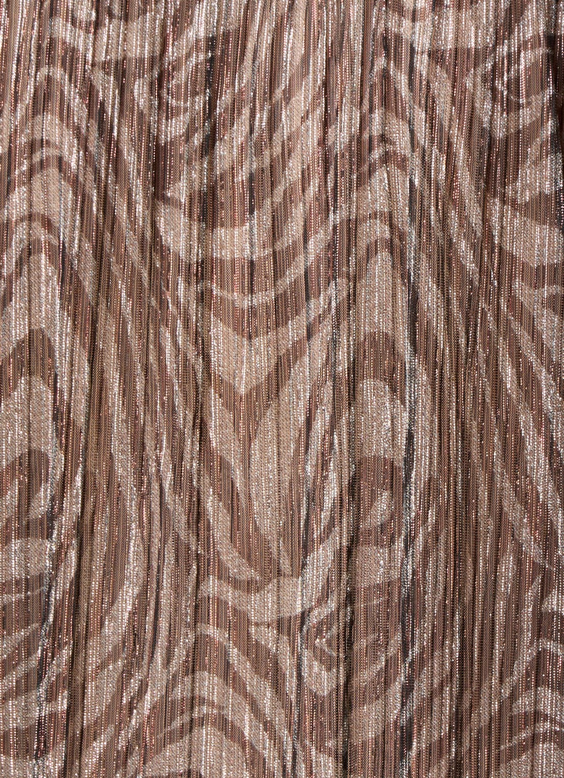 ba&sh Galla semi-transparante tuniek met sjaalkraag en lurex - detail 3 lichtgrijs