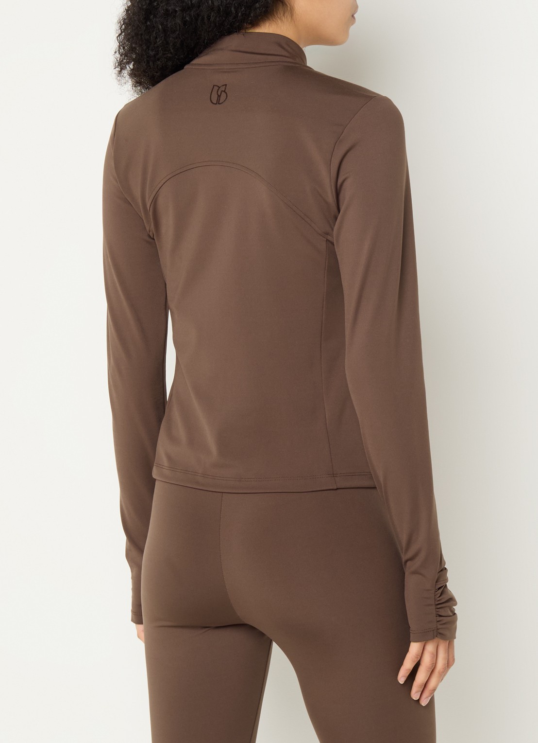 ba&sh Gladys sweatvest met ritszakken - achterkant 4 bruin