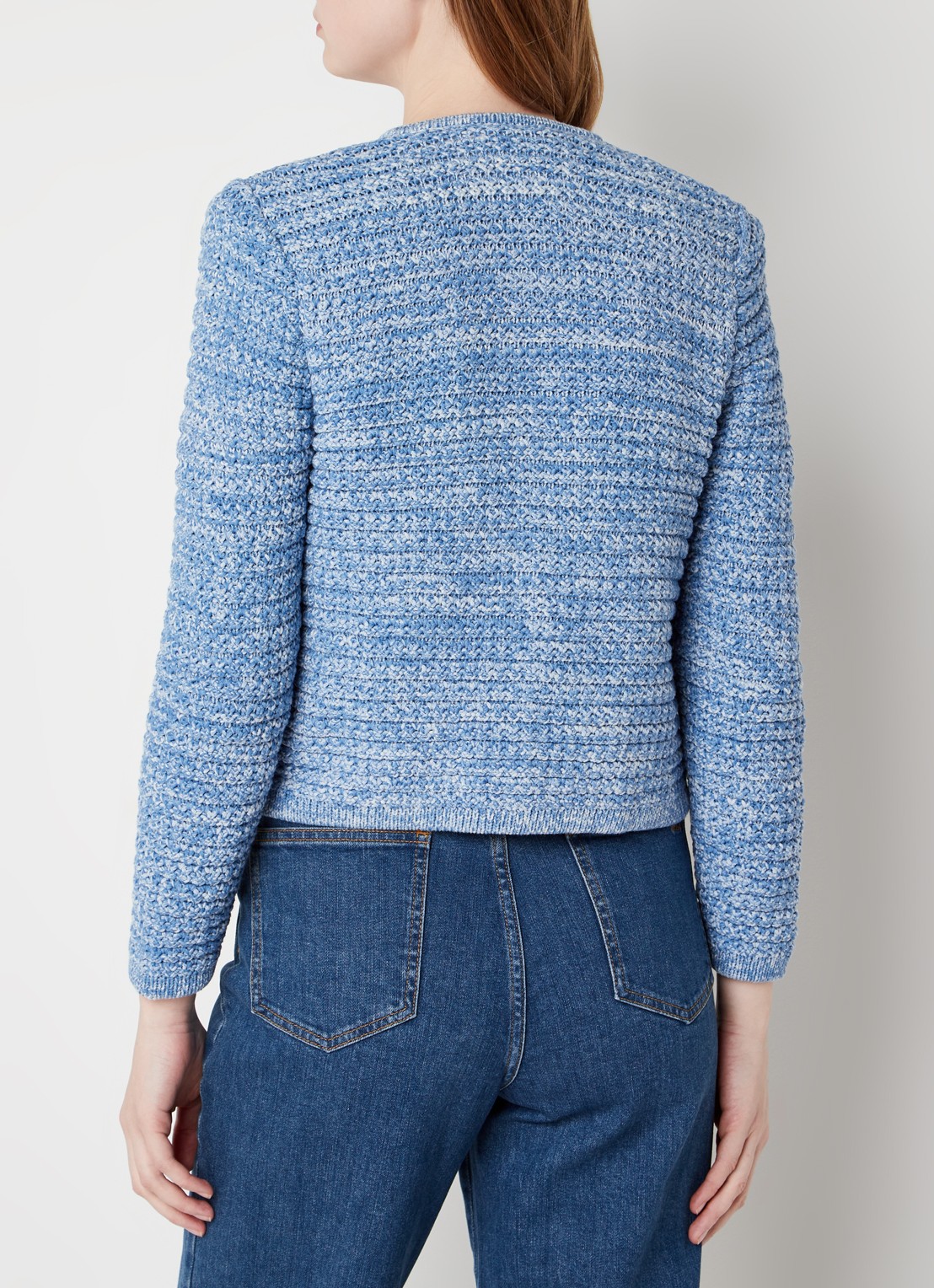 Ba&sh GUSPA CARDIGAN - achterkant 4 blauwgrijs