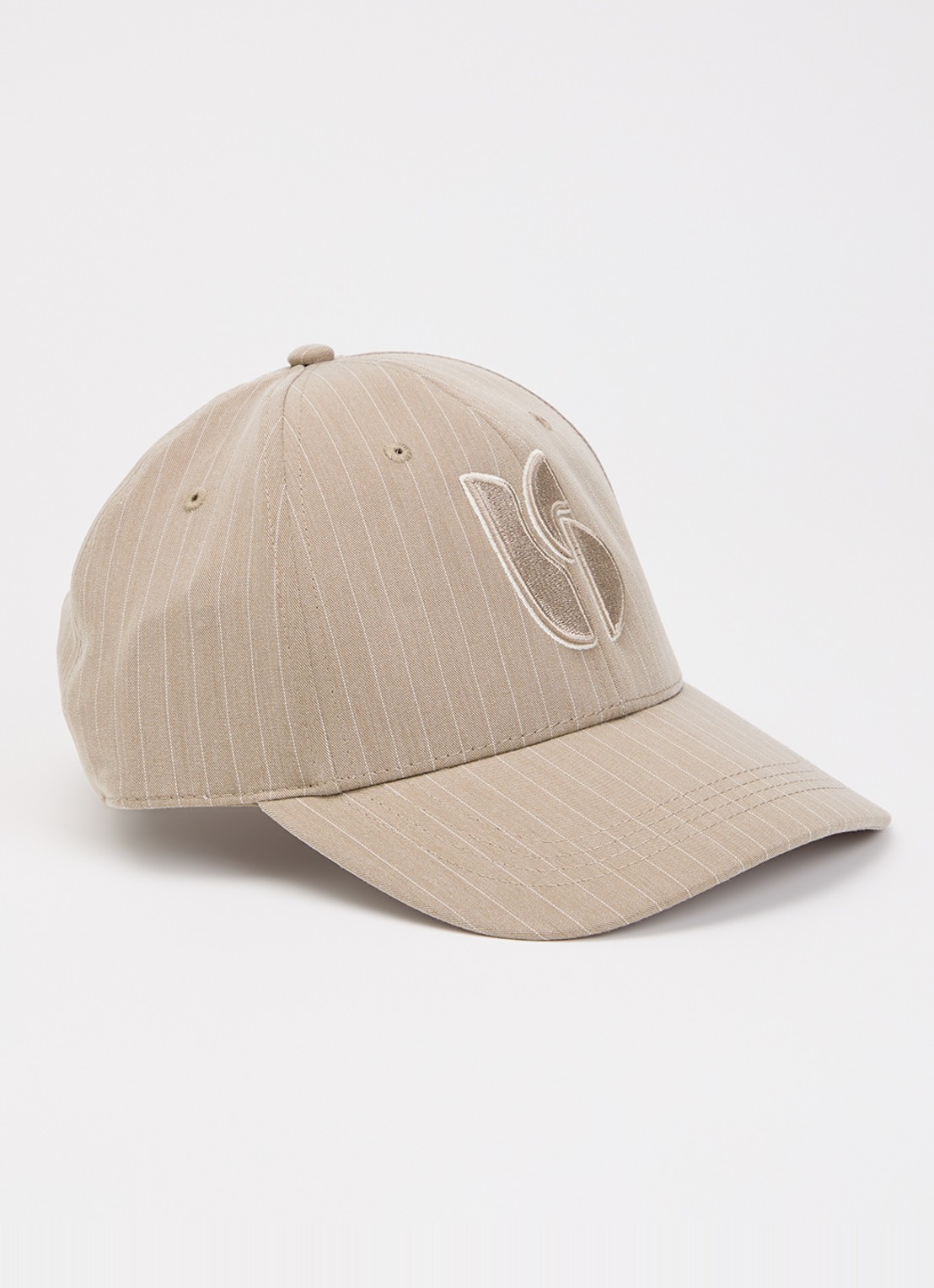 ba&sh Harlow pet met logoborduring - voorkant taupe